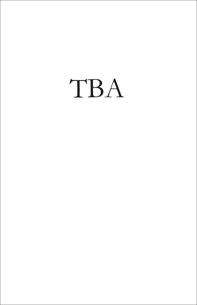 blank cover with "TBA" in center